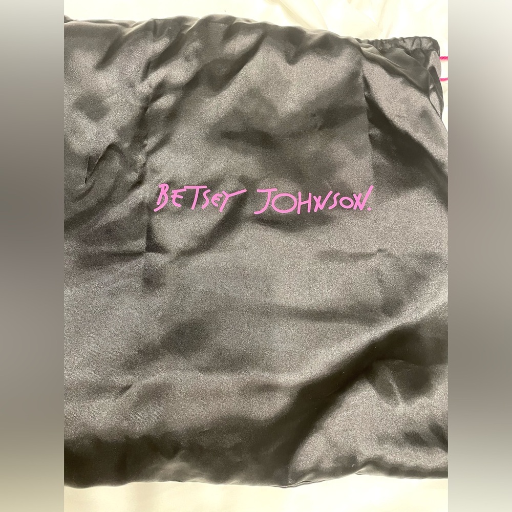 RARE NWT Vintage BETSEY JOHNSON Giddy Up Betsey Cream Oversized Leather Hobo Bag - Picture 11 of 11